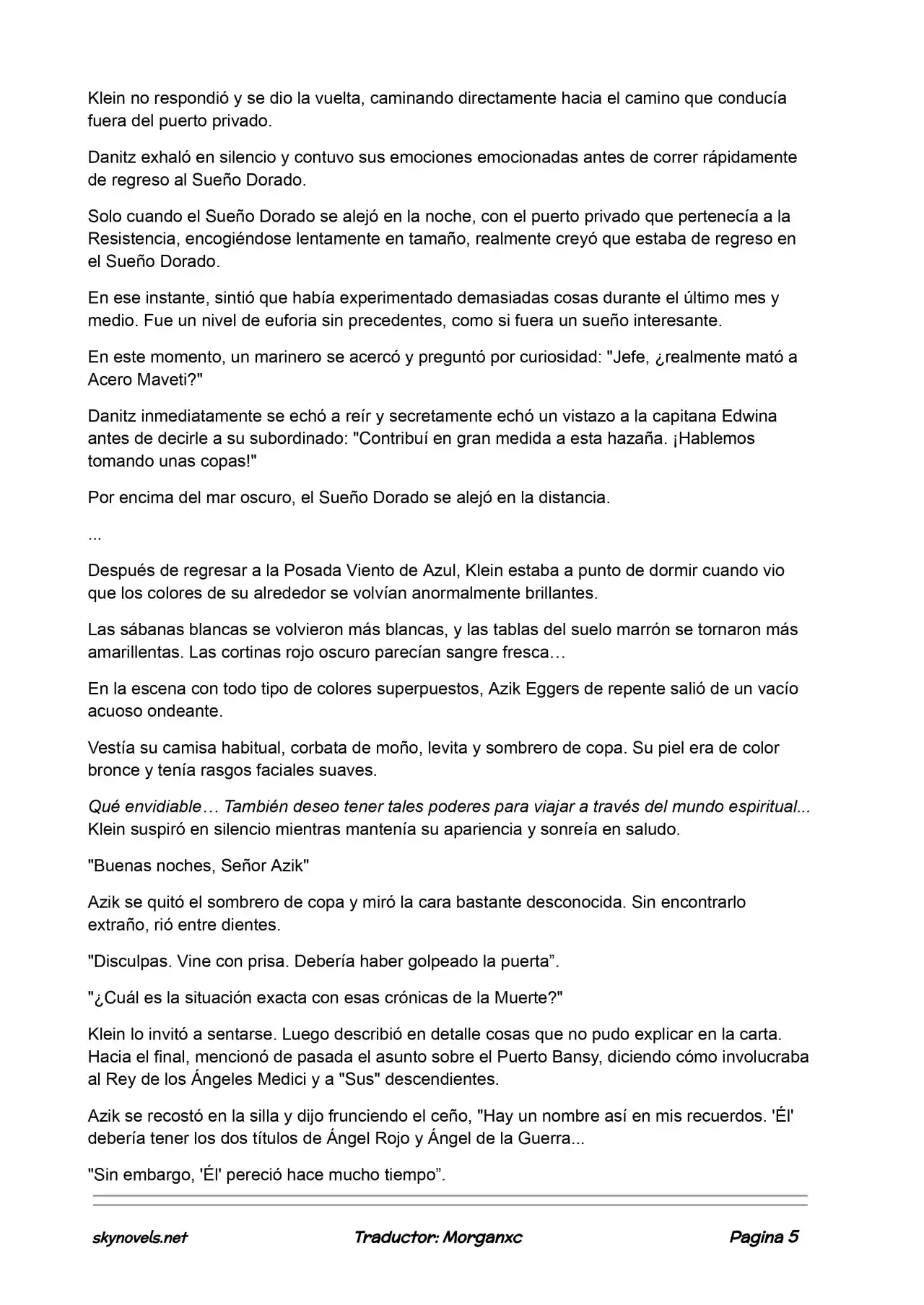 Lord Of The Mysteries (Novela) - Capítulo 586 - Página 5 - LectorTMOo