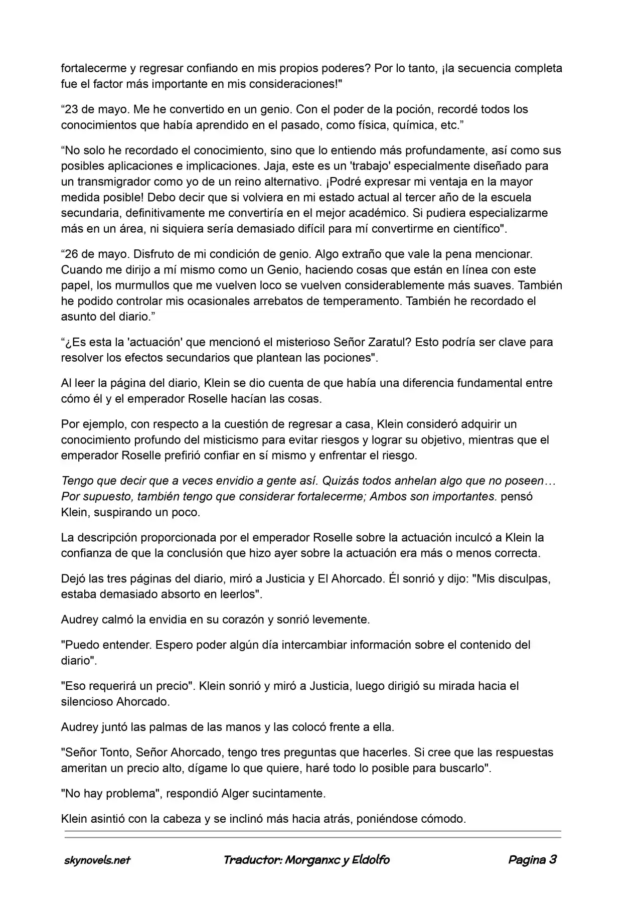 Lord Of The Mysteries (Novela) - Capítulo 59 - Página 3 - LectorTMOo