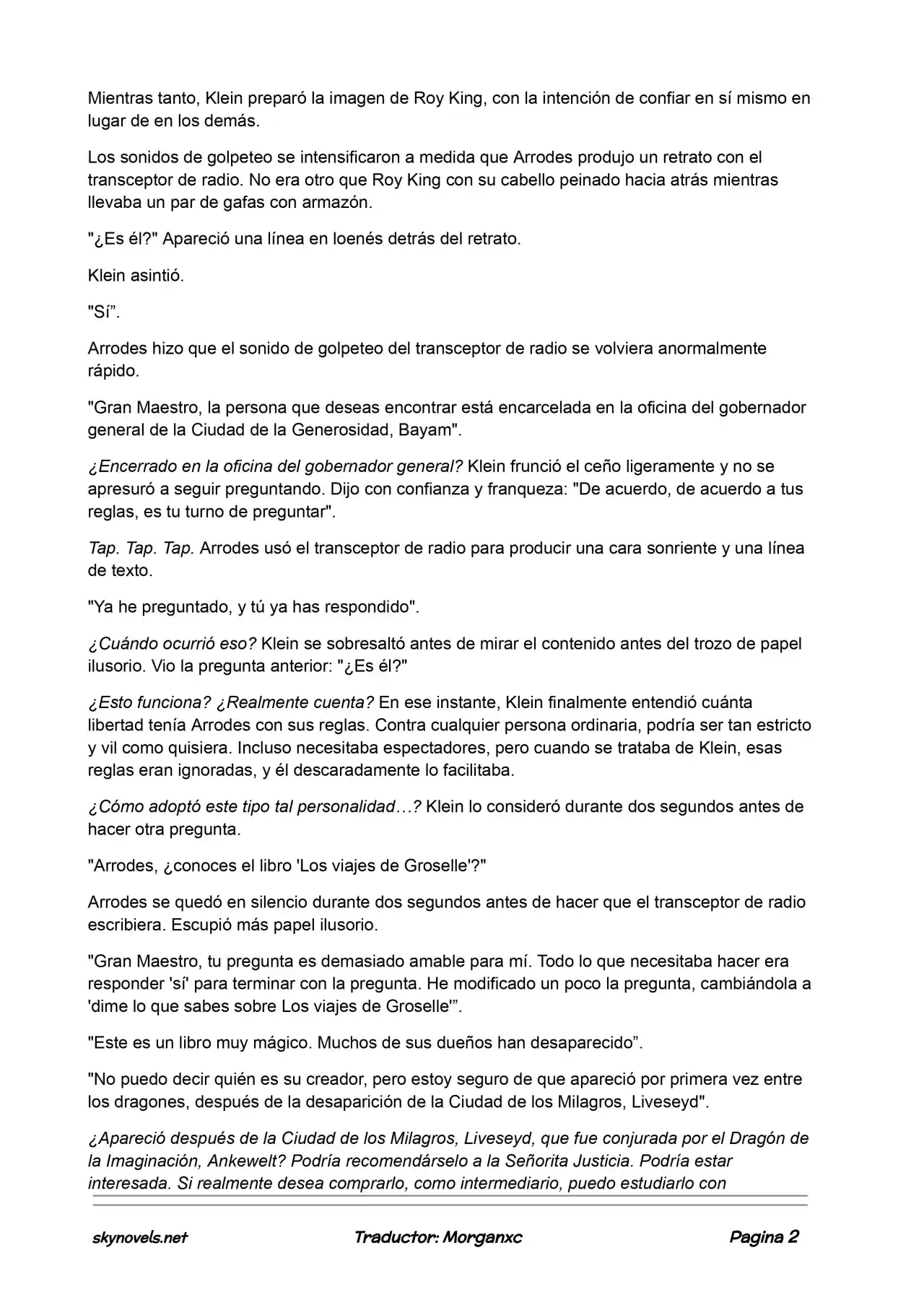 Lord Of The Mysteries (Novela) - Capítulo 590 - Página 2 - LectorTMOo