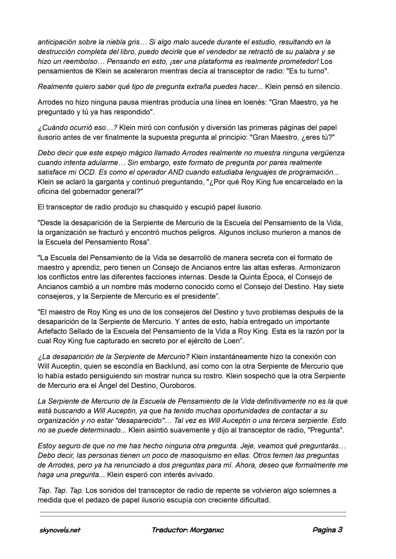 Lord Of The Mysteries (Novela) - Capítulo 590 - Página 3 - LectorTMOo
