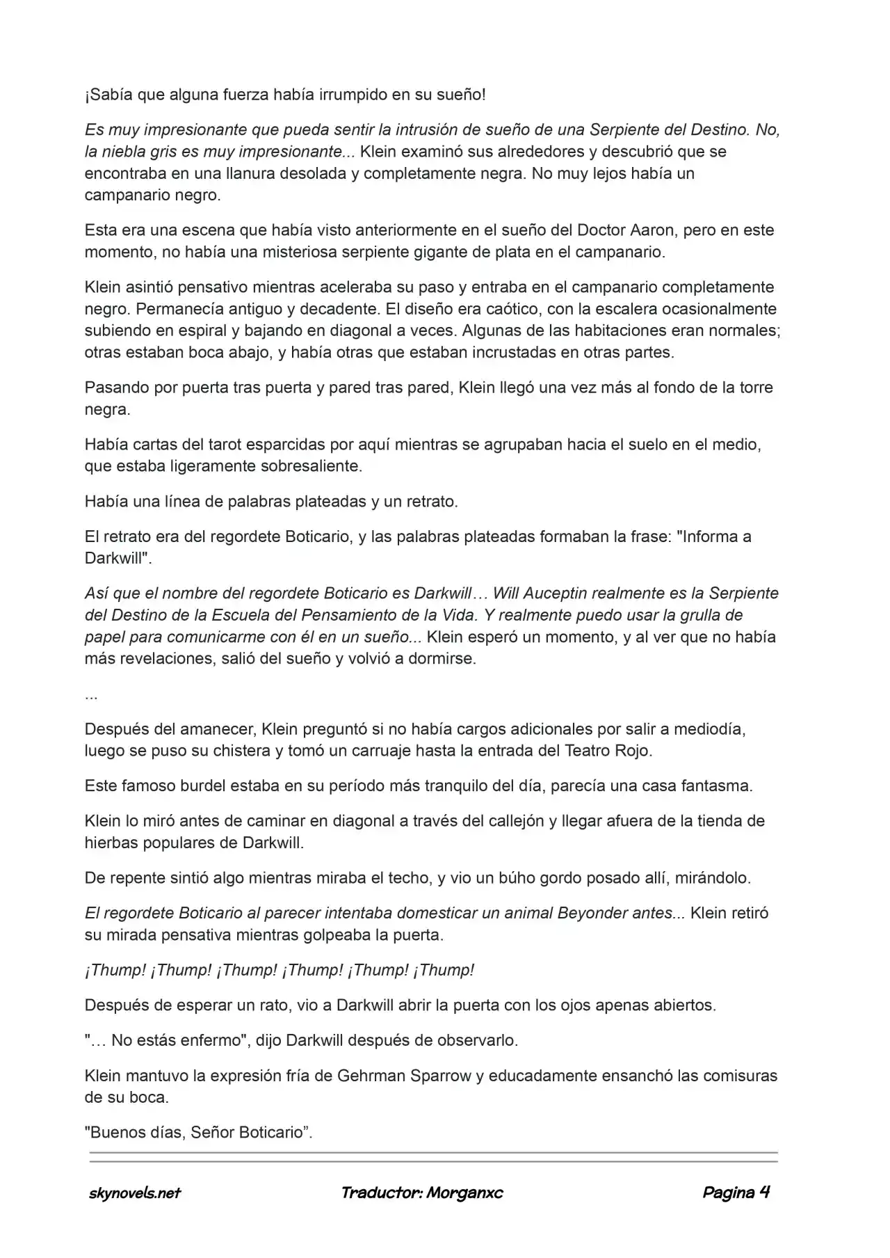 Lord Of The Mysteries (Novela) - Capítulo 591 - Página 4 - LectorTMOo
