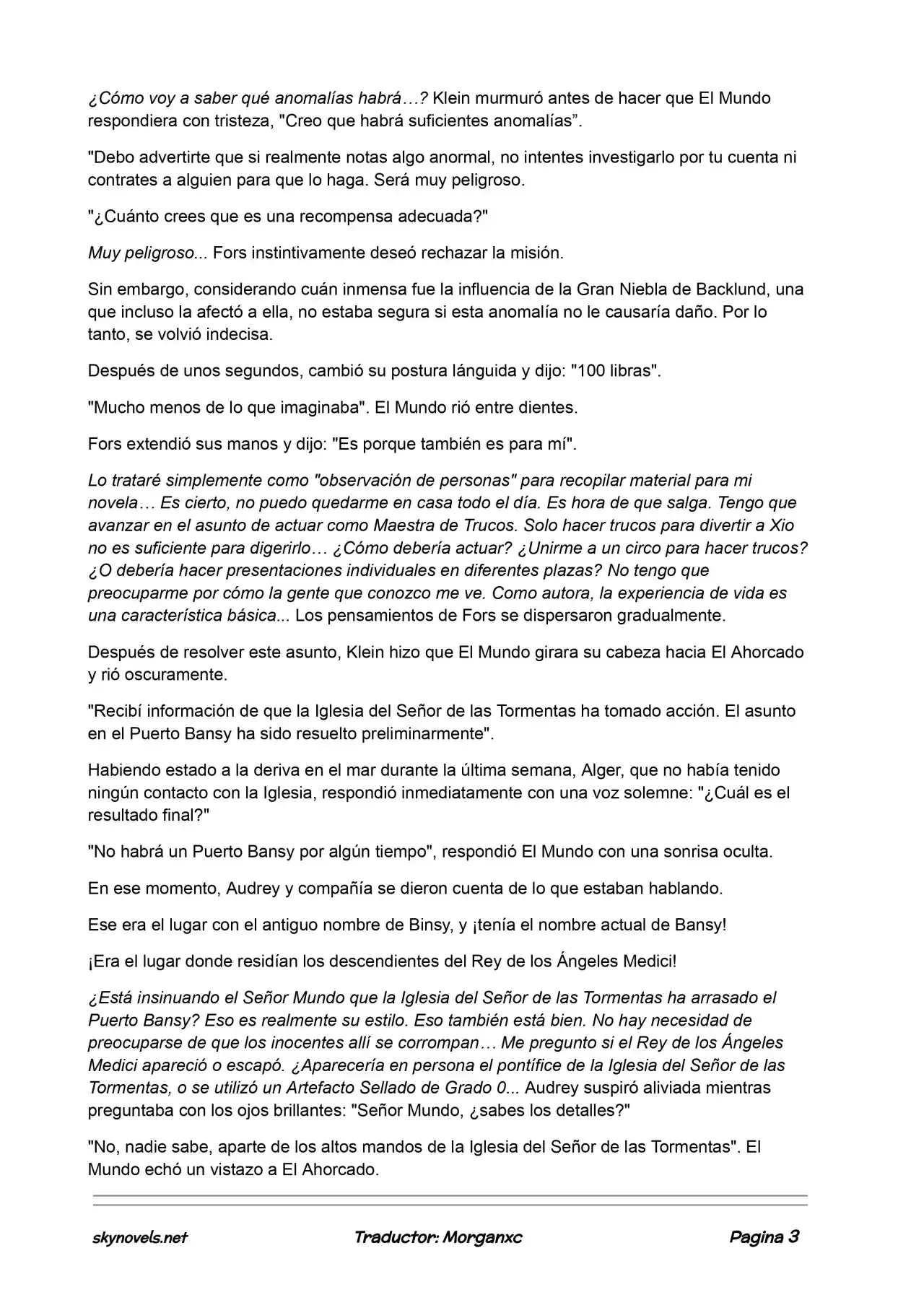 Lord Of The Mysteries (Novela) - Capítulo 594 - Página 3 - LectorTMOo