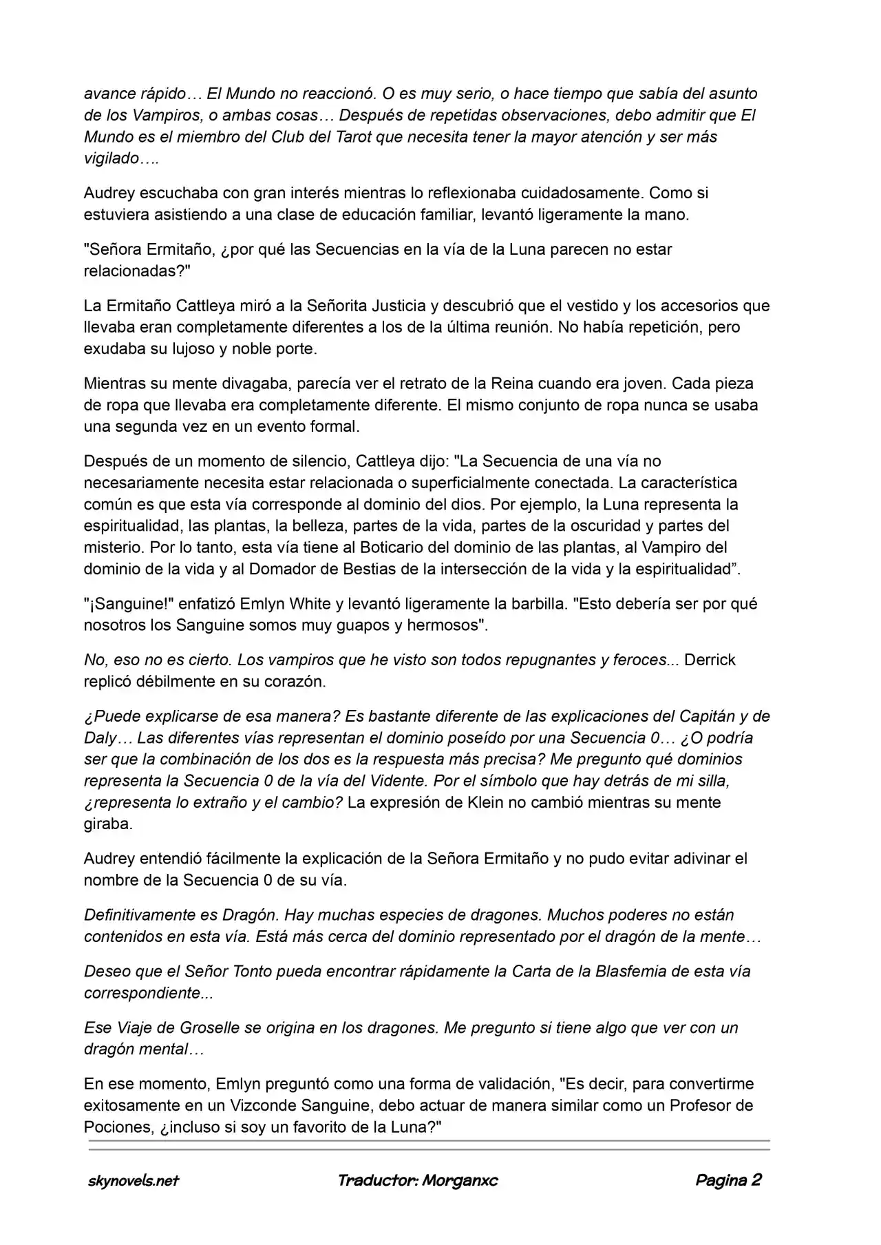 Lord Of The Mysteries (Novela) - Capítulo 595 - Página 2 - LectorTMOo
