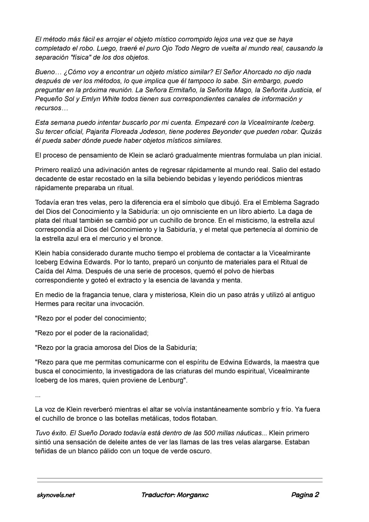 Lord Of The Mysteries (Novela) - Capítulo 596 - Página 2 - LectorTMOo