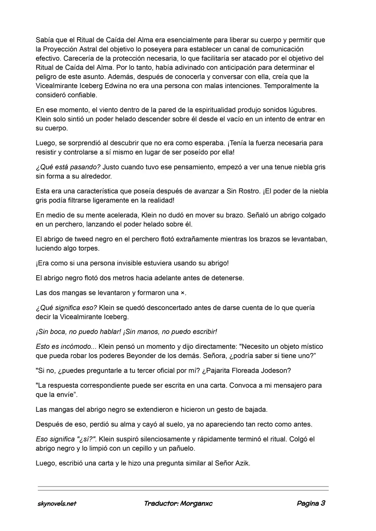 Lord Of The Mysteries (Novela) - Capítulo 596 - Página 3 - LectorTMOo