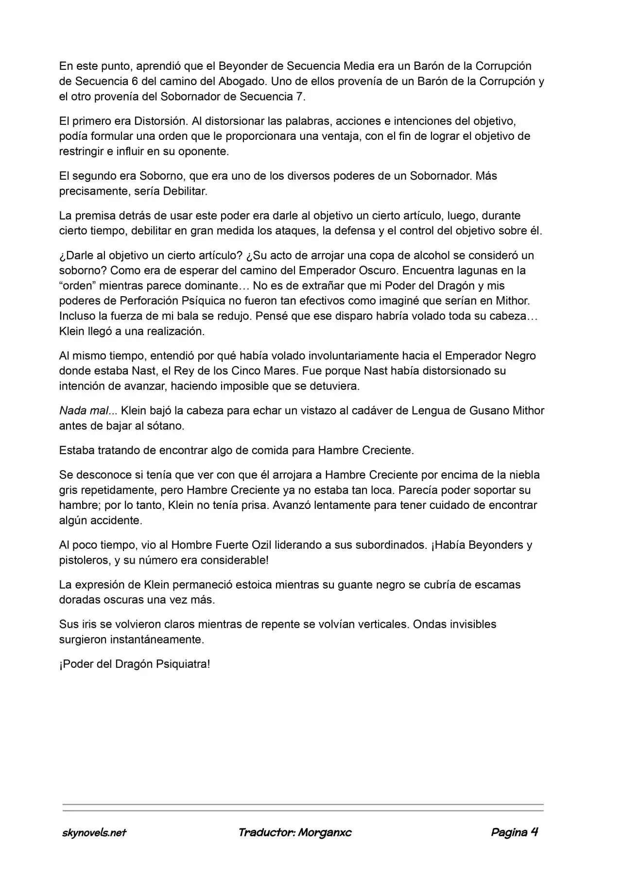 Lord Of The Mysteries (Novela) - Capítulo 599 - Página 4 - LectorTMOo