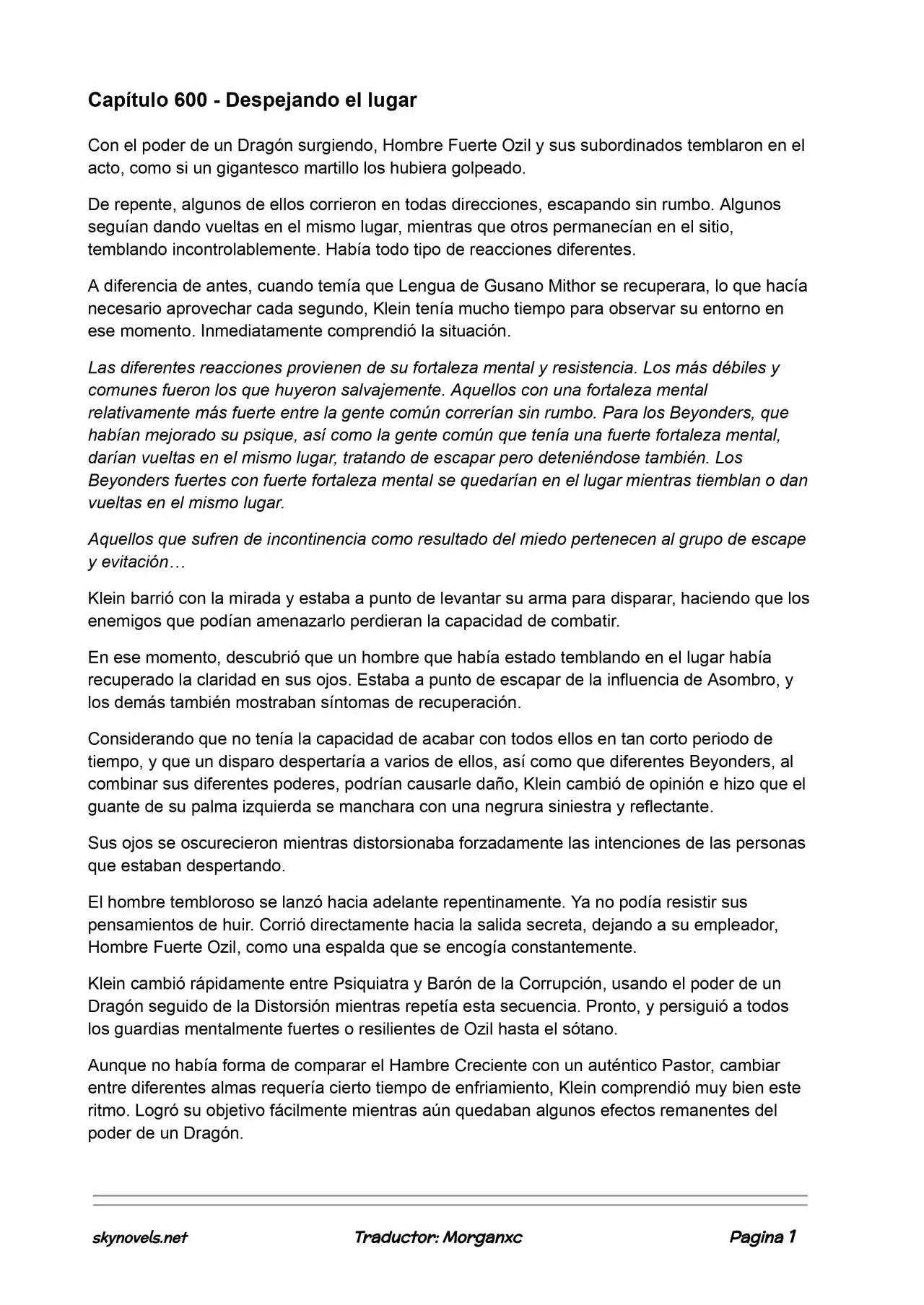 Lord Of The Mysteries (Novela) - Capítulo 600 - Página 1 - LectorTMOo