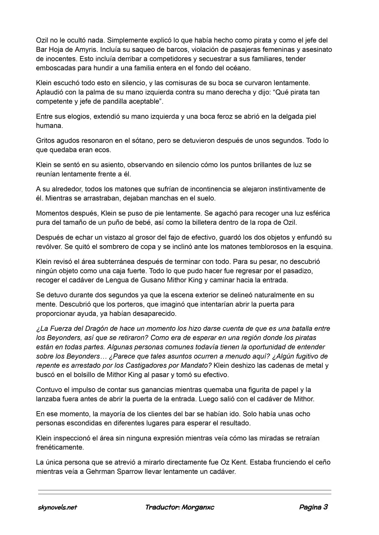 Lord Of The Mysteries (Novela) - Capítulo 600 - Página 3 - LectorTMOo