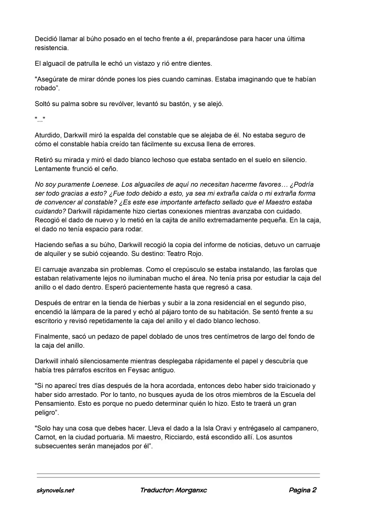 Lord Of The Mysteries (Novela) - Capítulo 602 - Página 2 - LectorTMOo