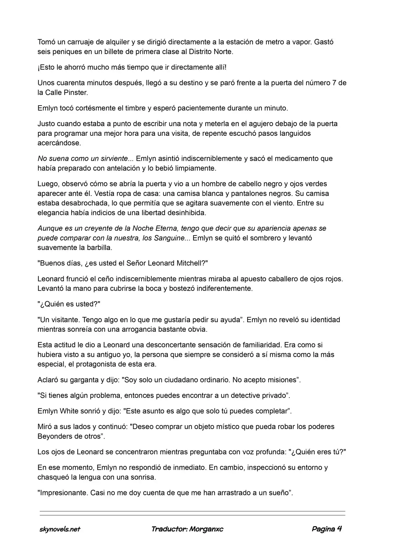 Lord Of The Mysteries (Novela) - Capítulo 609 - Página 4 - LectorTMOo