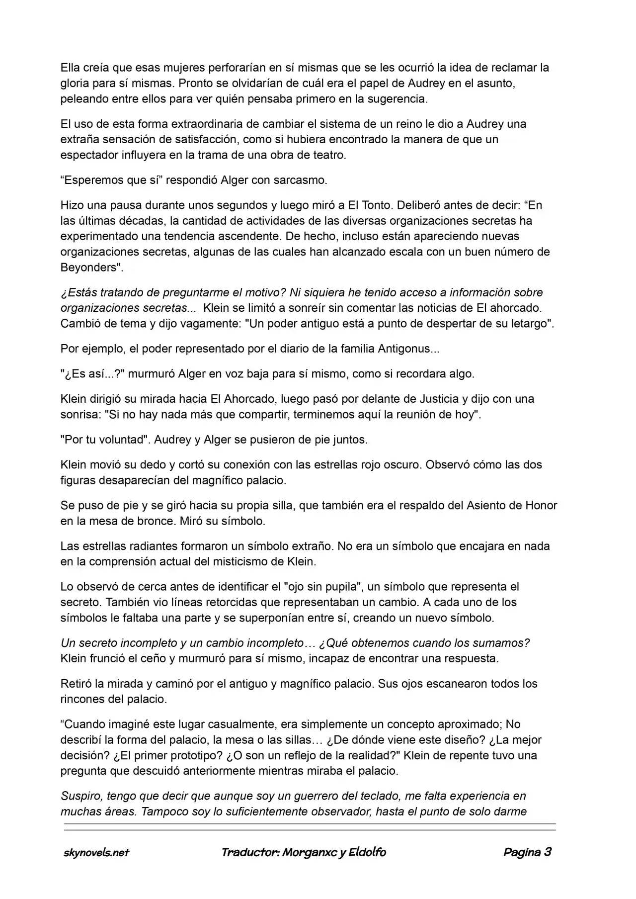 Lord Of The Mysteries (Novela) - Capítulo 61 - Página 3 - LectorTMOo