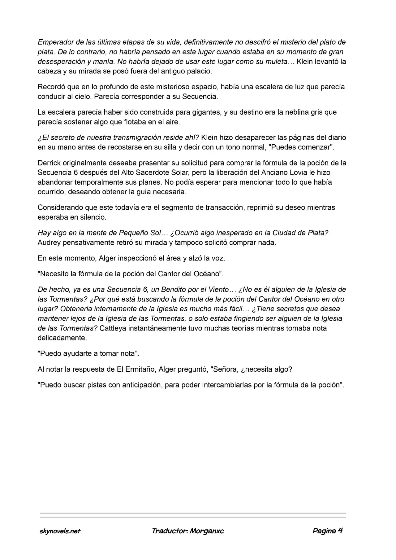 Lord Of The Mysteries (Novela) - Capítulo 615 - Página 4 - LectorTMOo