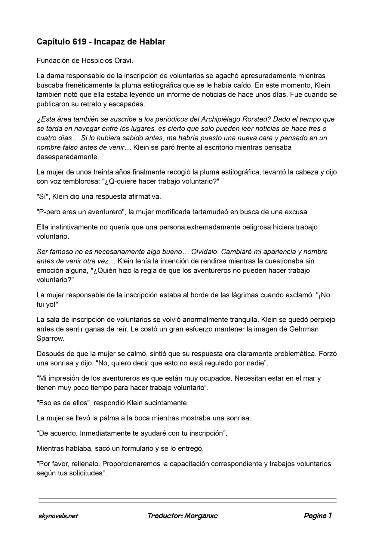 Lord Of The Mysteries (Novela) - Capítulo 619 - Página 1 - LectorTMOo