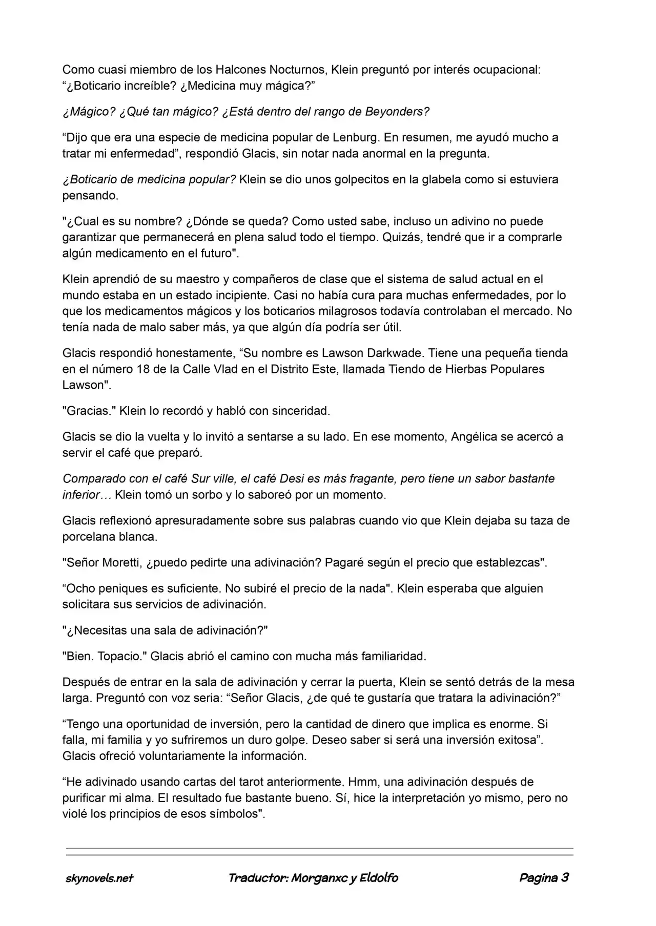 Lord Of The Mysteries (Novela) - Capítulo 62 - Página 3 - LectorTMOo