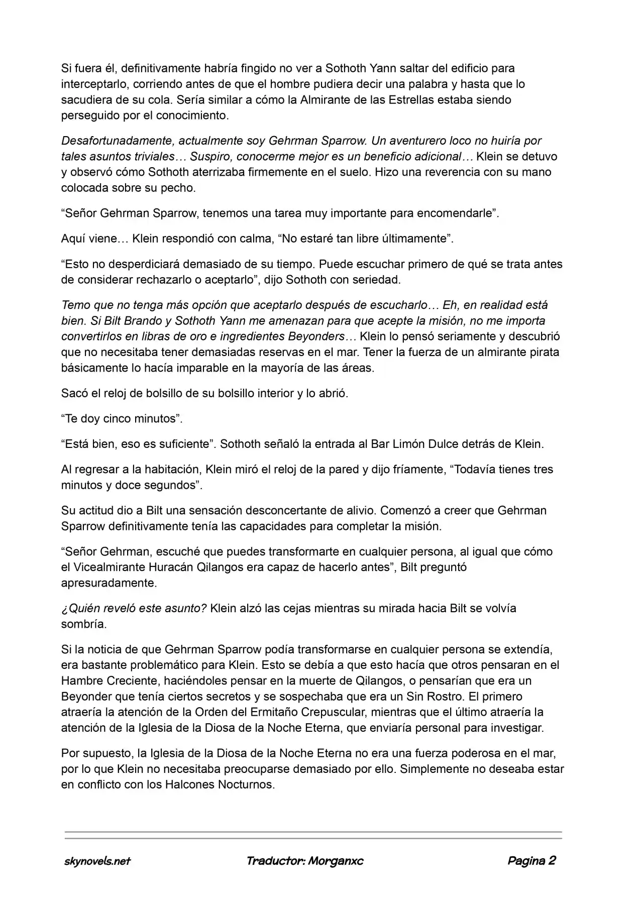 Lord Of The Mysteries (Novela) - Capítulo 620 - Página 2 - LectorTMOo