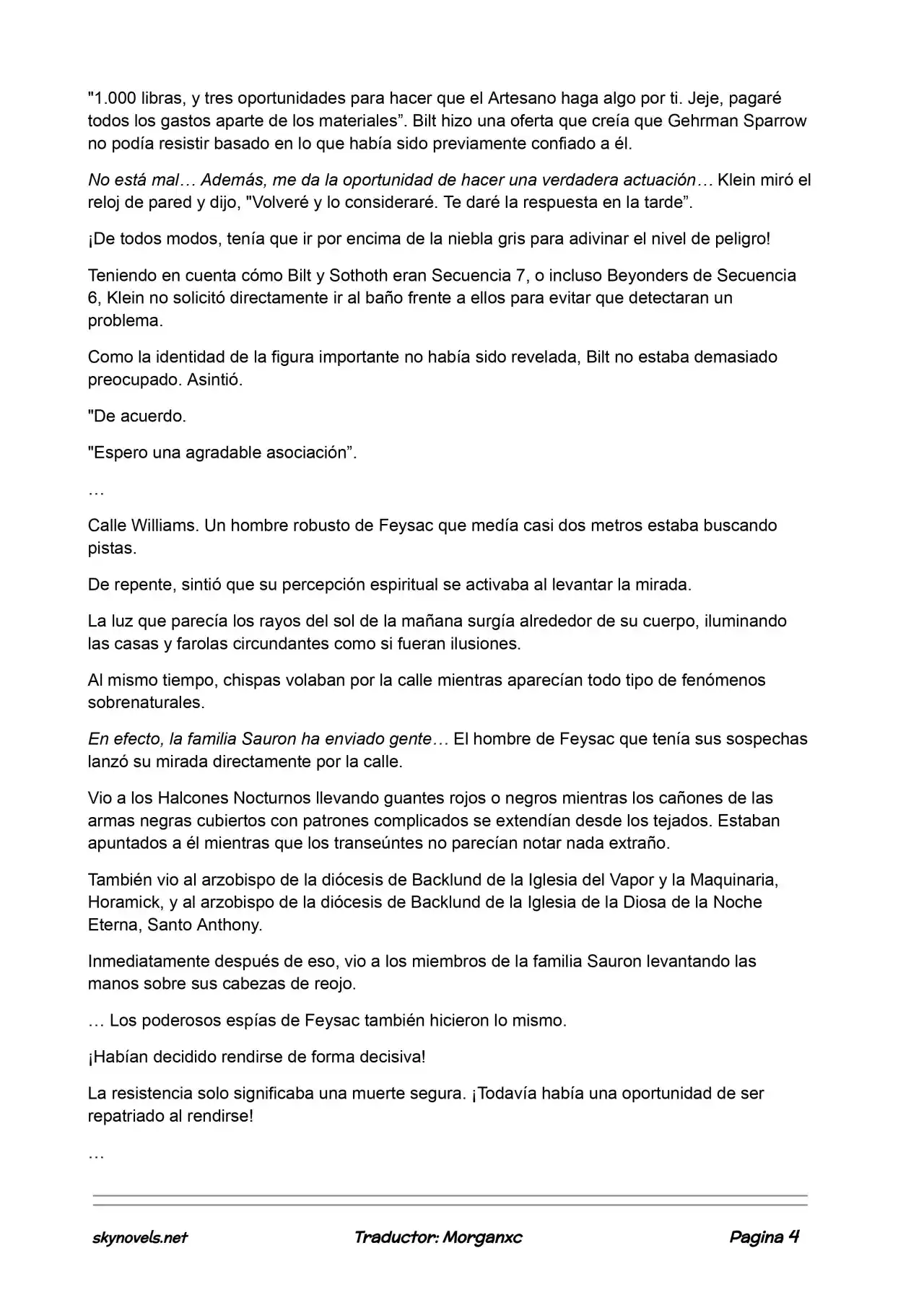 Lord Of The Mysteries (Novela) - Capítulo 620 - Página 4 - LectorTMOo