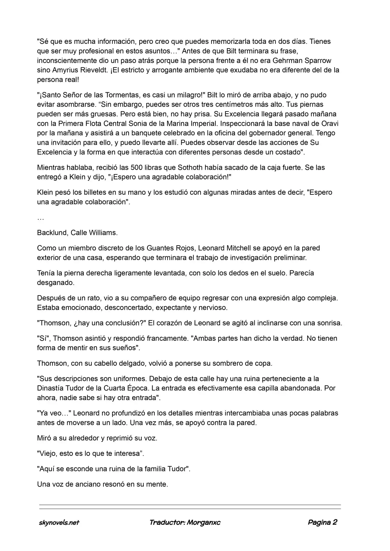 Lord Of The Mysteries (Novela) - Capítulo 621 - Página 2 - LectorTMOo