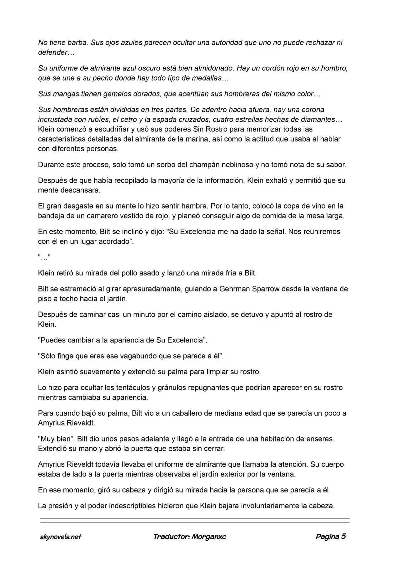 Lord Of The Mysteries (Novela) - Capítulo 621 - Página 5 - LectorTMOo