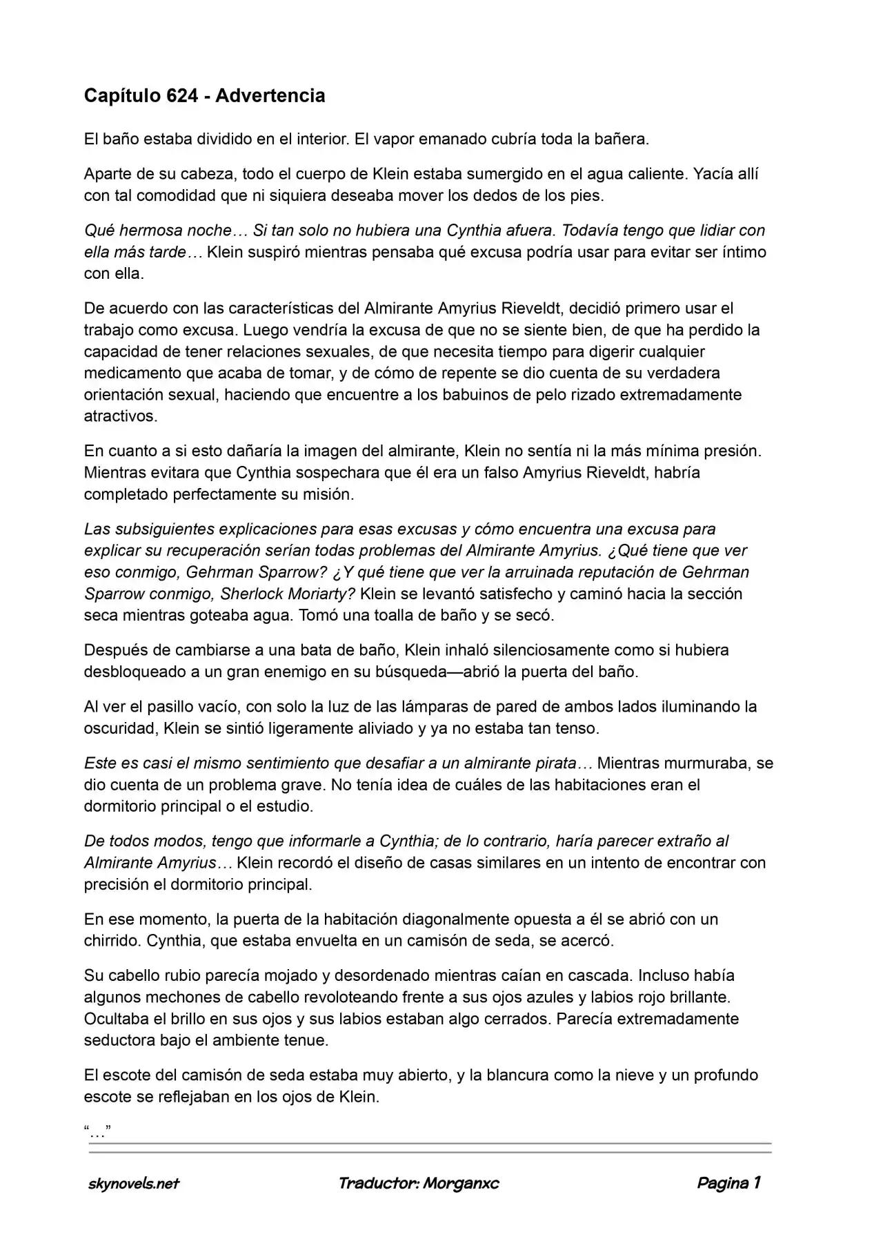 Lord Of The Mysteries (Novela) - Capítulo 624 - Página 1 - LectorTMOo