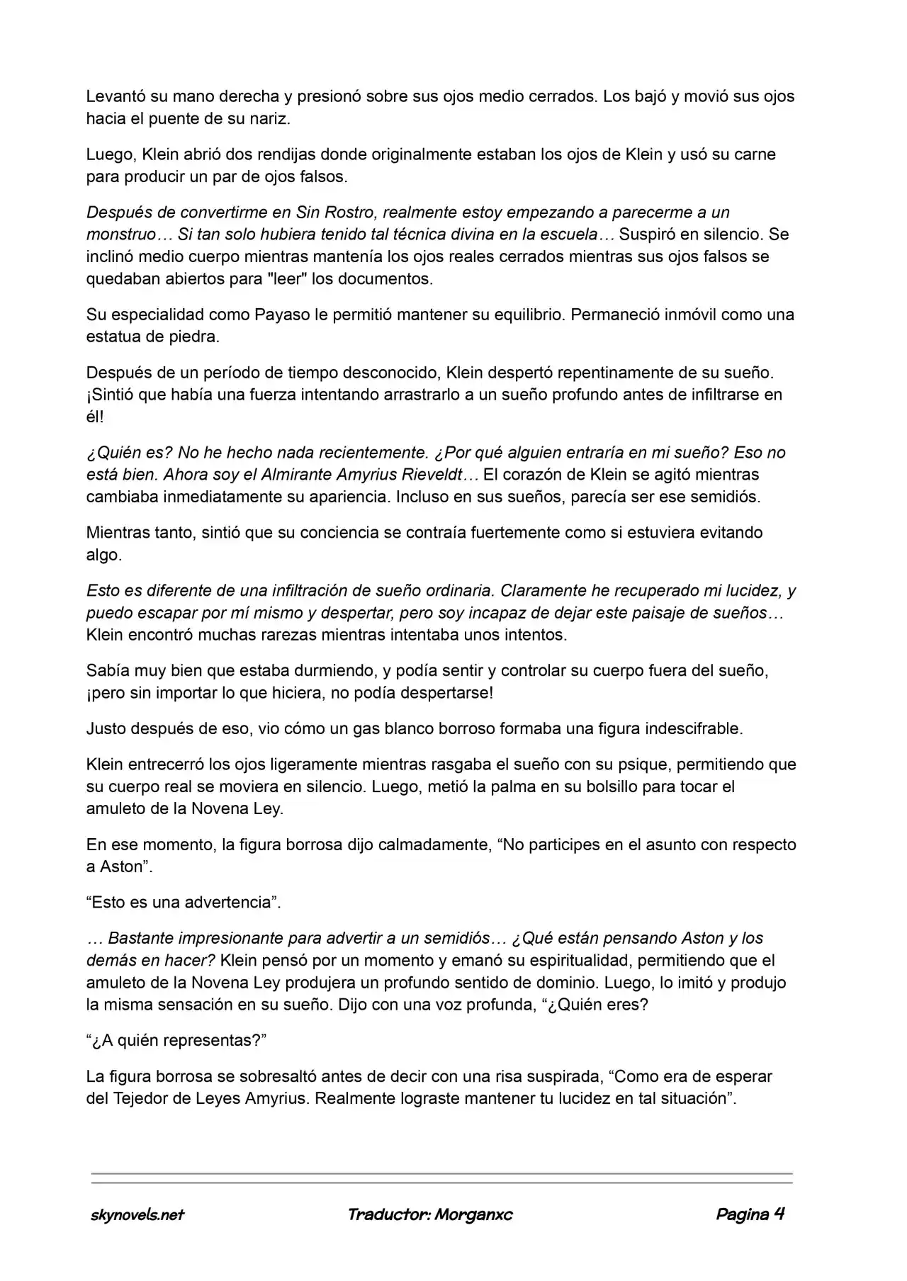 Lord Of The Mysteries (Novela) - Capítulo 624 - Página 4 - LectorTMOo