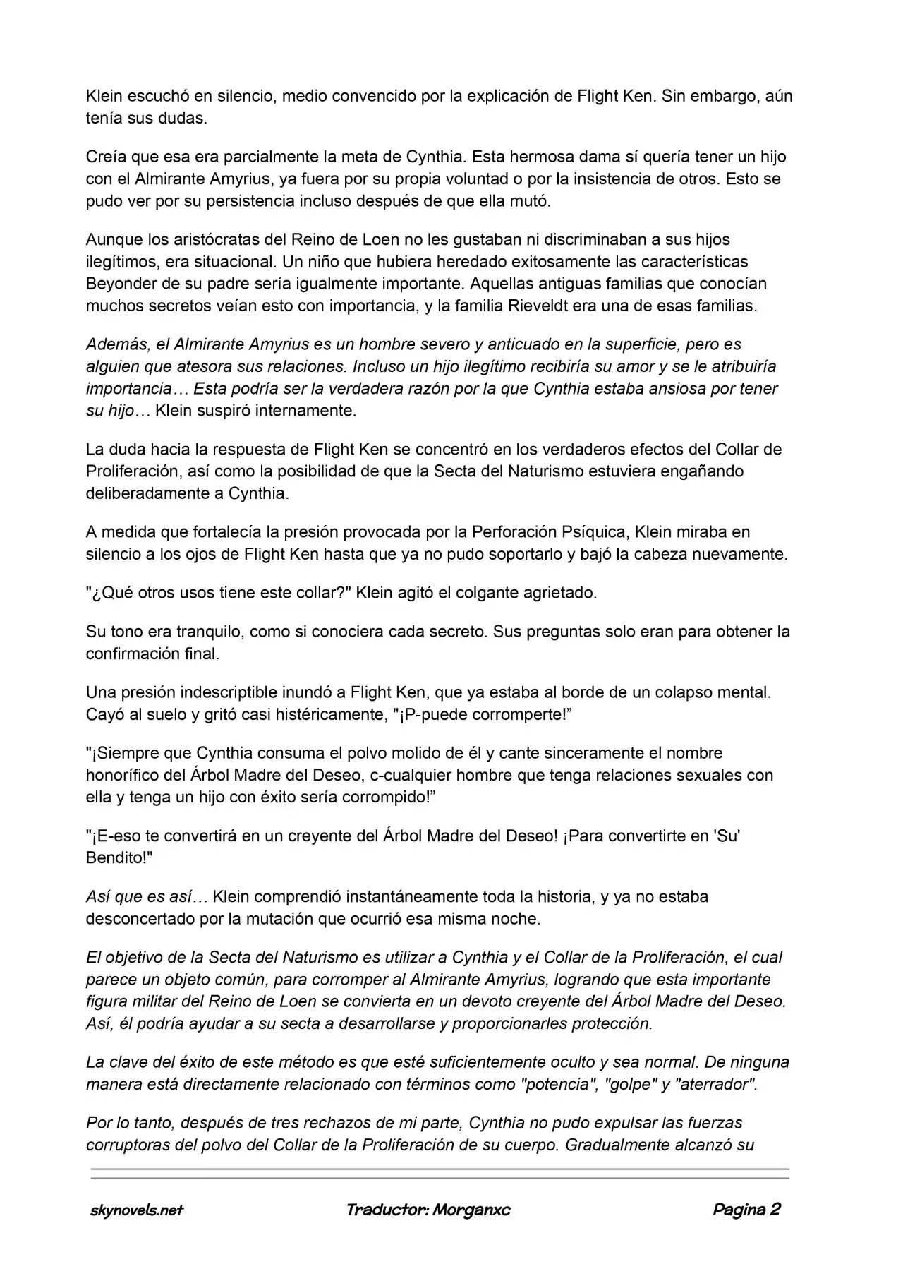 Lord Of The Mysteries (Novela) - Capítulo 630 - Página 2 - LectorTMOo