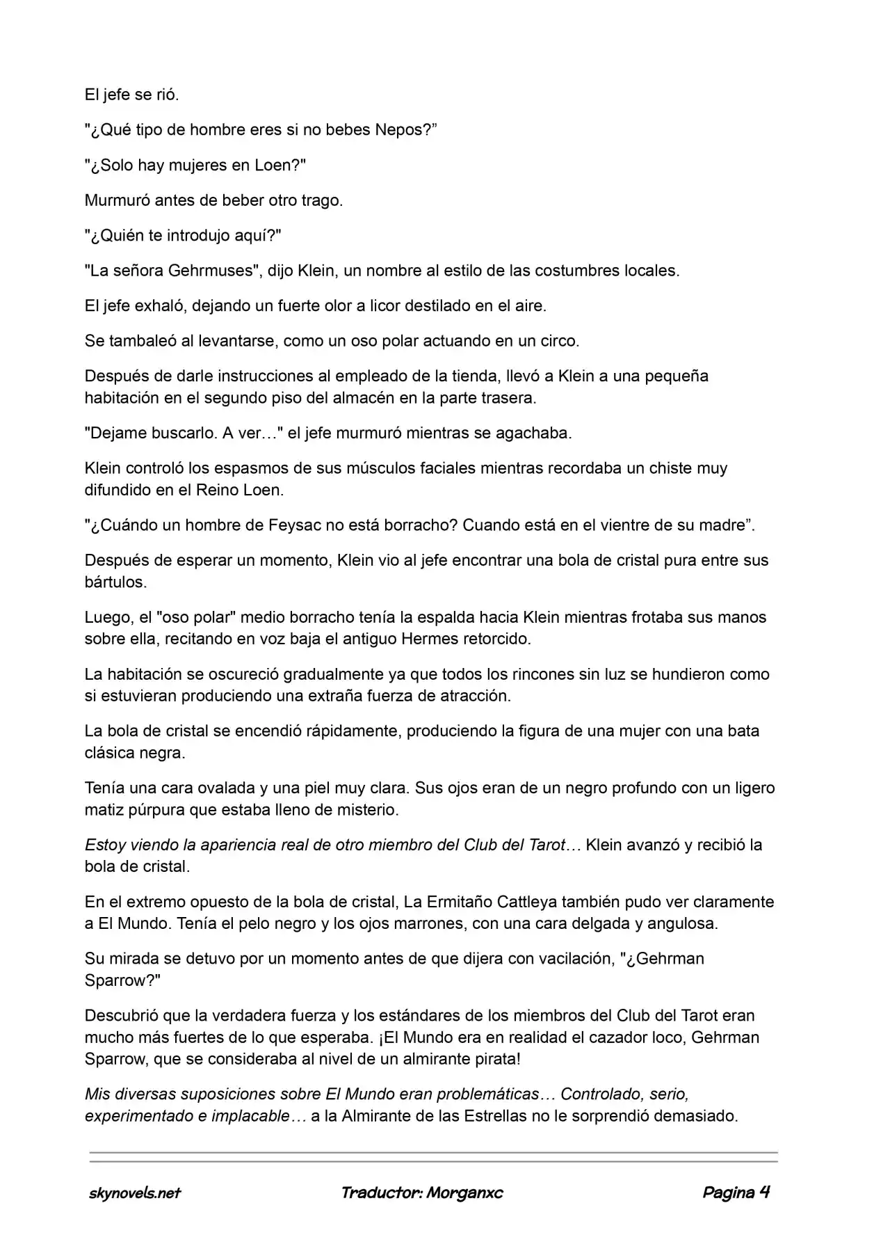 Lord Of The Mysteries (Novela) - Capítulo 635 - Página 4 - LectorTMOo