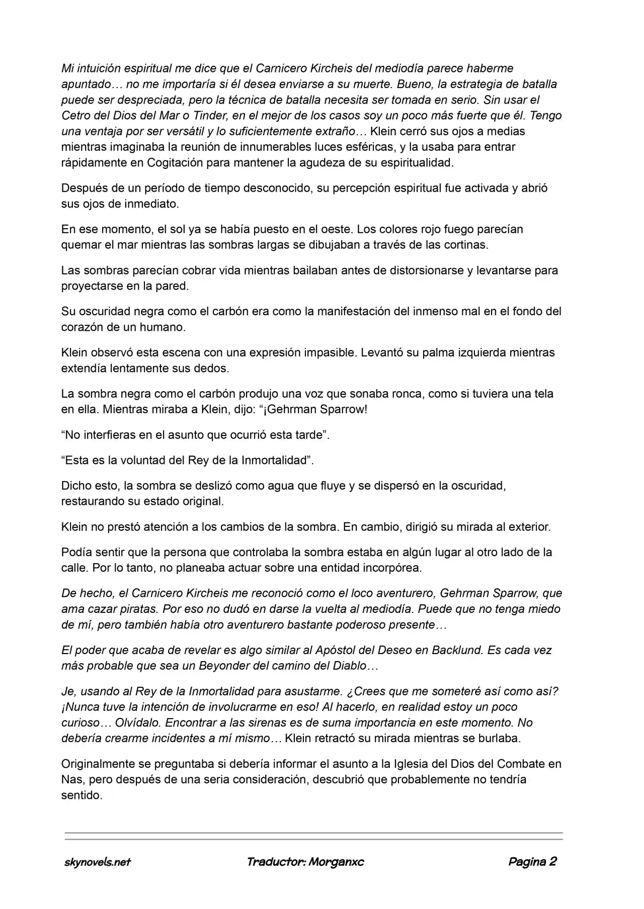 Lord Of The Mysteries (Novela) - Capítulo 637 - Página 2 - LectorTMOo