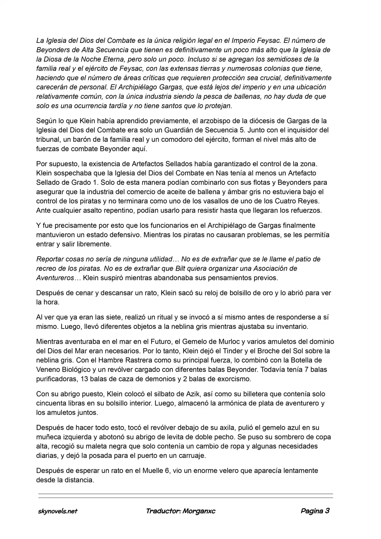 Lord Of The Mysteries (Novela) - Capítulo 637 - Página 3 - LectorTMOo