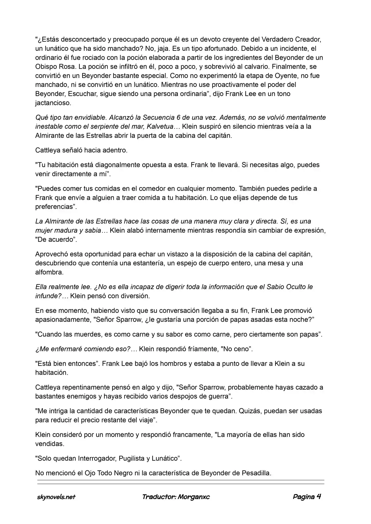 Lord Of The Mysteries (Novela) - Capítulo 638 - Página 4 - LectorTMOo