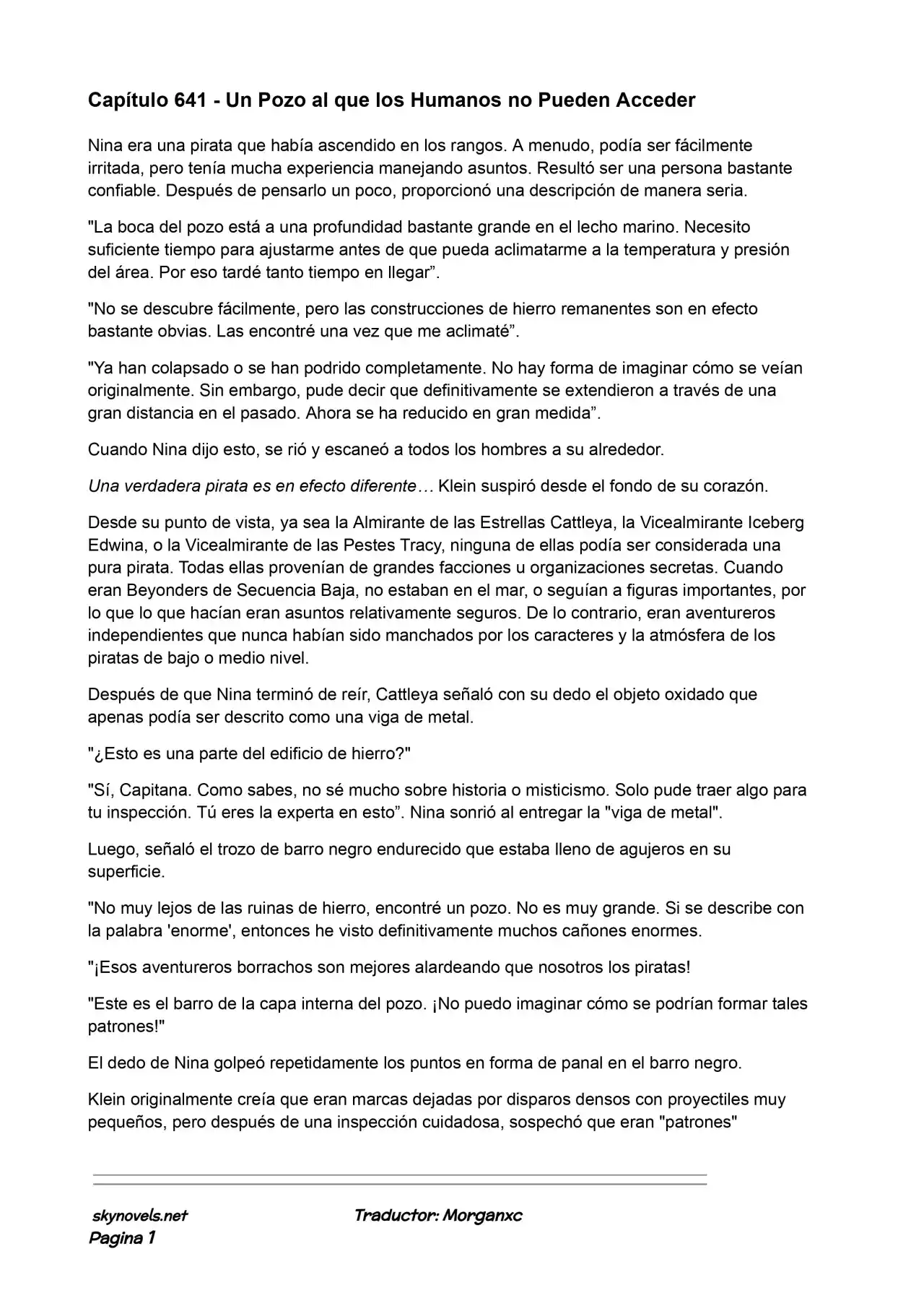 Lord Of The Mysteries (Novela) - Capítulo 641 - Página 1 - LectorTMOo