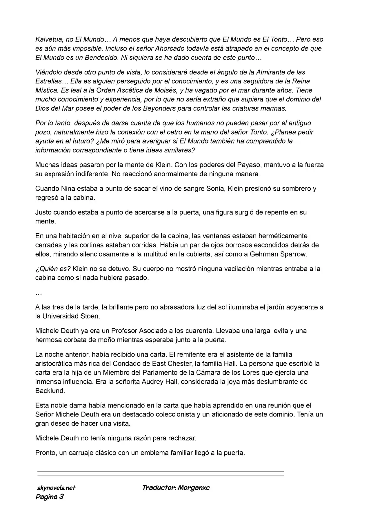 Lord Of The Mysteries (Novela) - Capítulo 641 - Página 3 - LectorTMOo