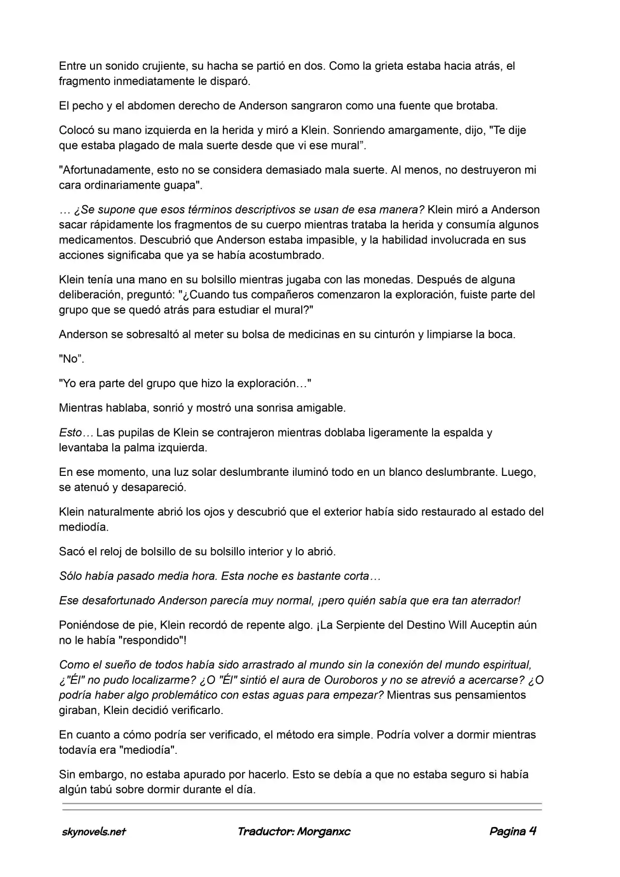 Lord Of The Mysteries (Novela) - Capítulo 650 - Página 4 - LectorTMOo