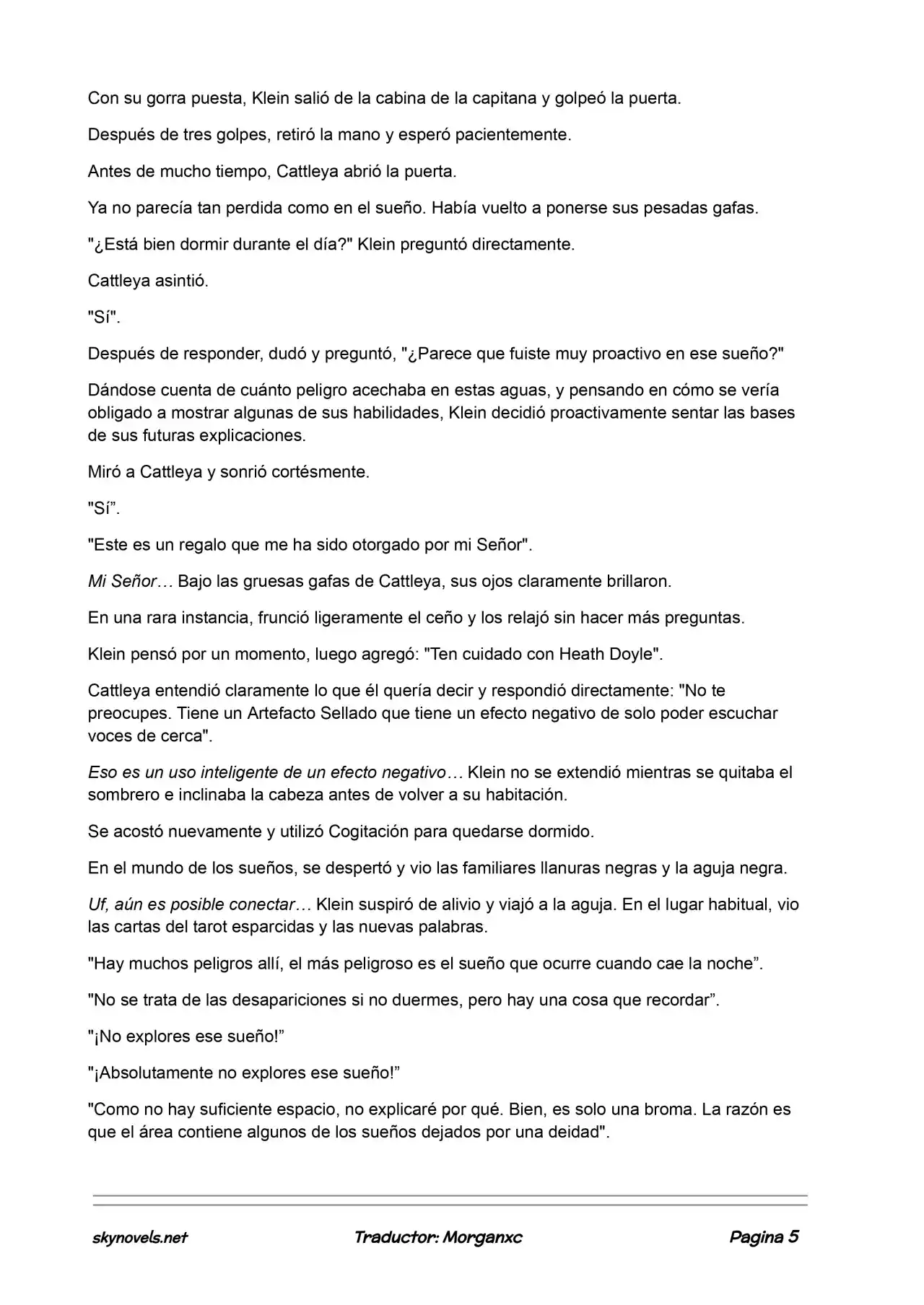 Lord Of The Mysteries (Novela) - Capítulo 650 - Página 5 - LectorTMOo