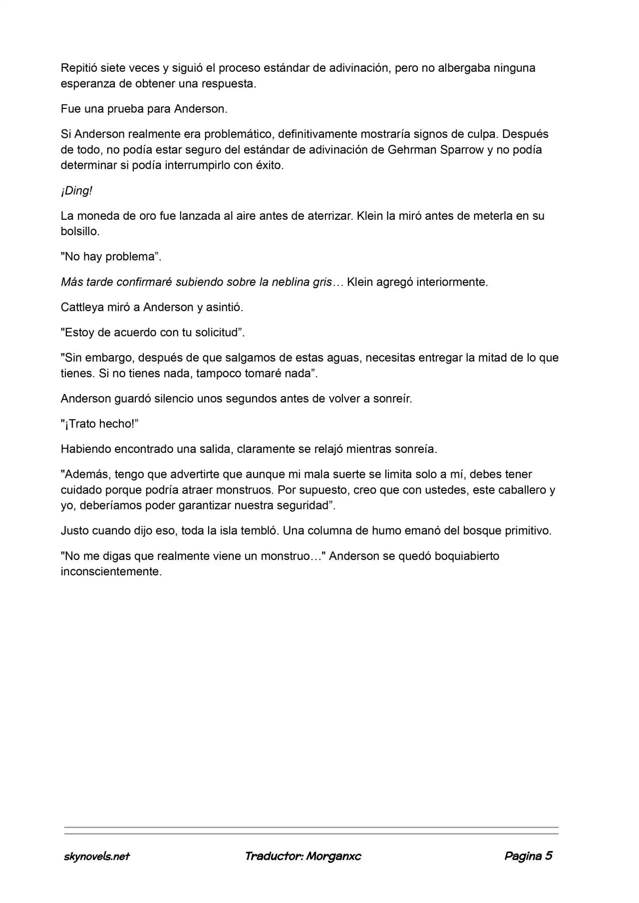 Lord Of The Mysteries (Novela) - Capítulo 652 - Página 5 - LectorTMOo