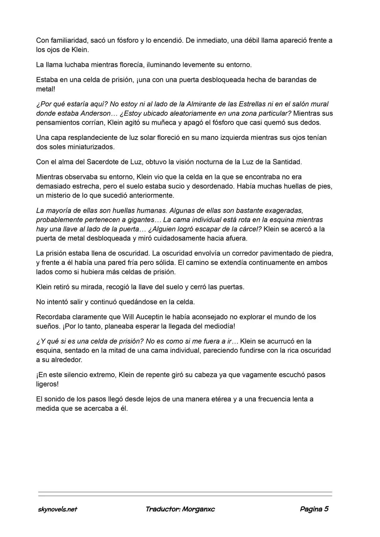 Lord Of The Mysteries (Novela) - Capítulo 653 - Página 5 - LectorTMOo