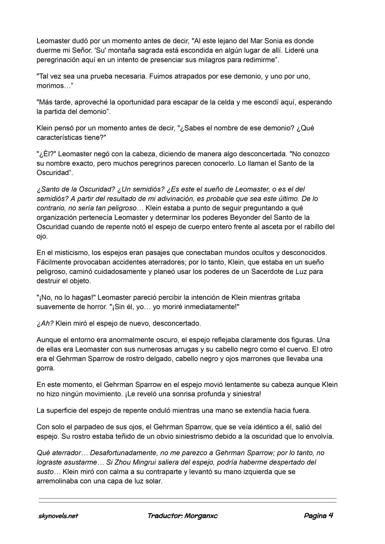 Lord Of The Mysteries (Novela) - Capítulo 654 - Página 4 - LectorTMOo