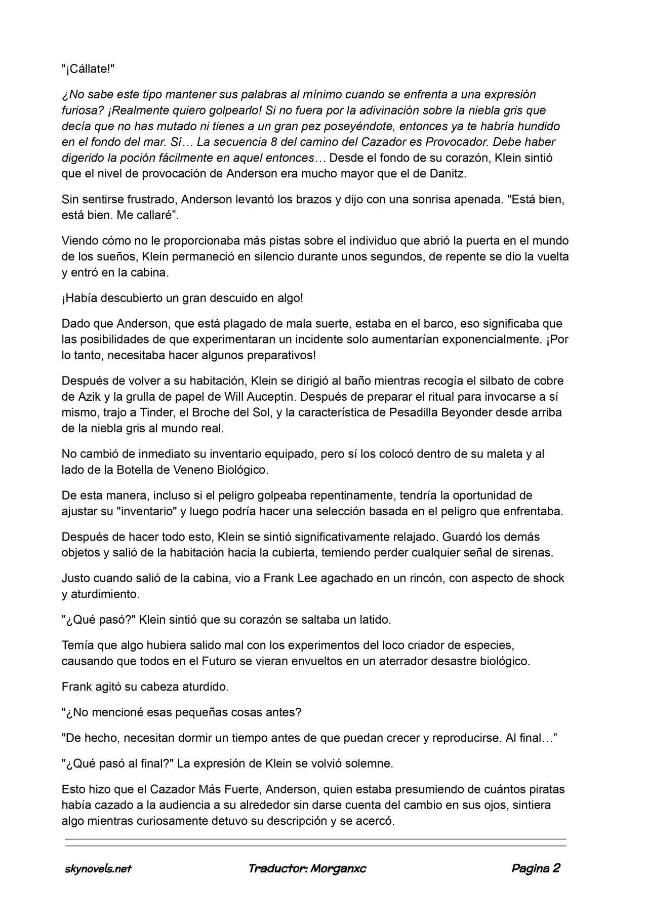 Lord Of The Mysteries (Novela) - Capítulo 656 - Página 2 - LectorTMOo