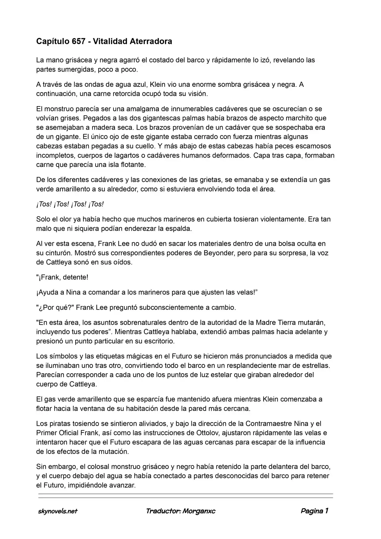 Lord Of The Mysteries (Novela) - Capítulo 657 - Página 1 - LectorTMOo