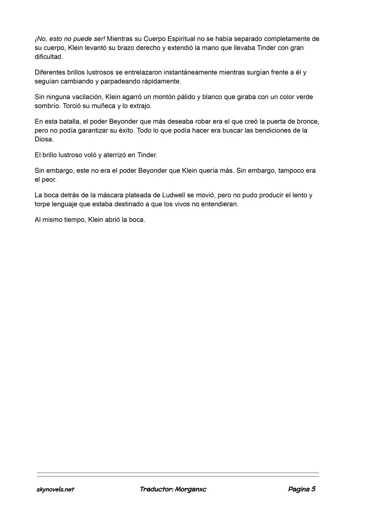 Lord Of The Mysteries (Novela) - Capítulo 659 - Página 5 - LectorTMOo