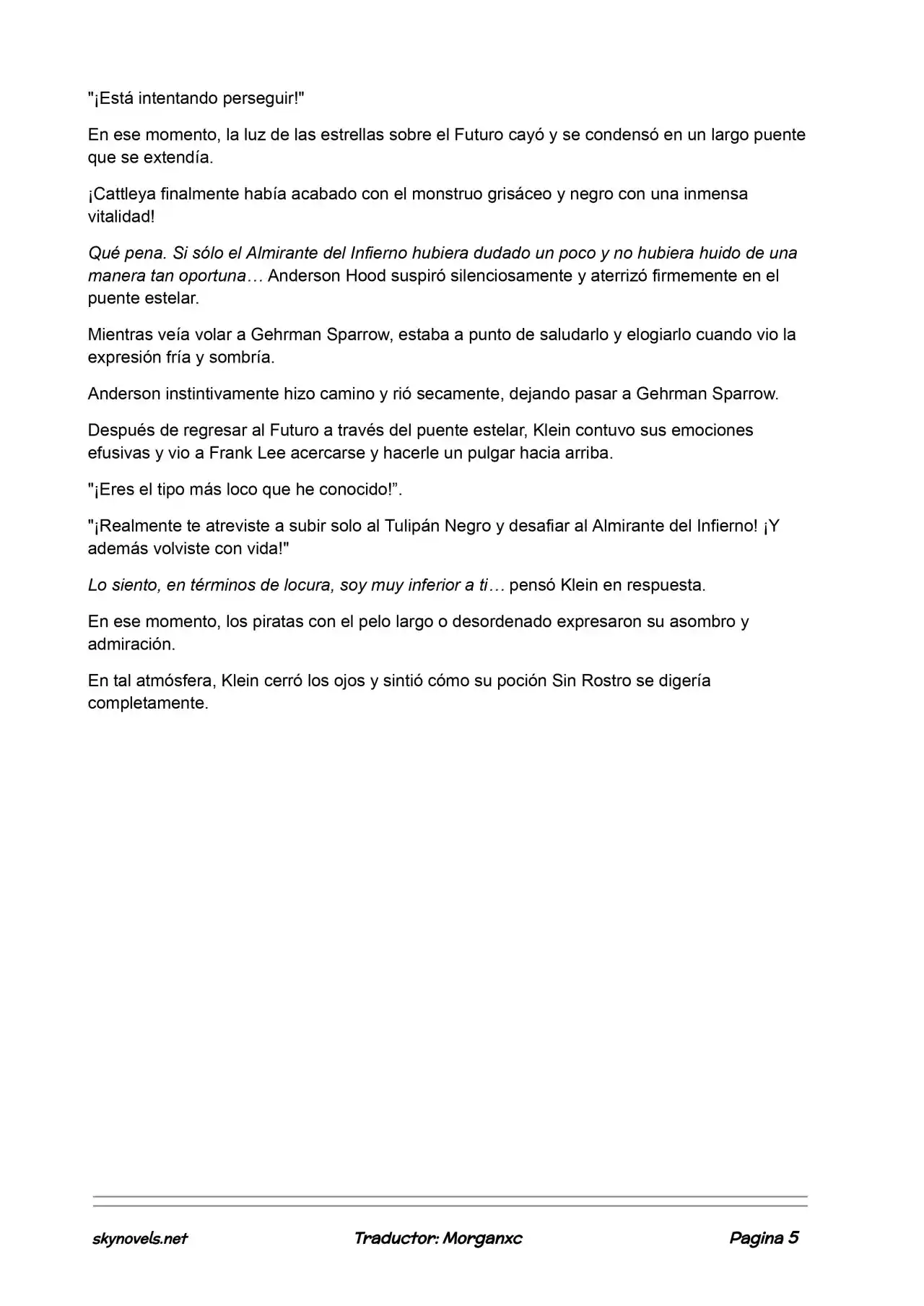 Lord Of The Mysteries (Novela) - Capítulo 660 - Página 5 - LectorTMOo