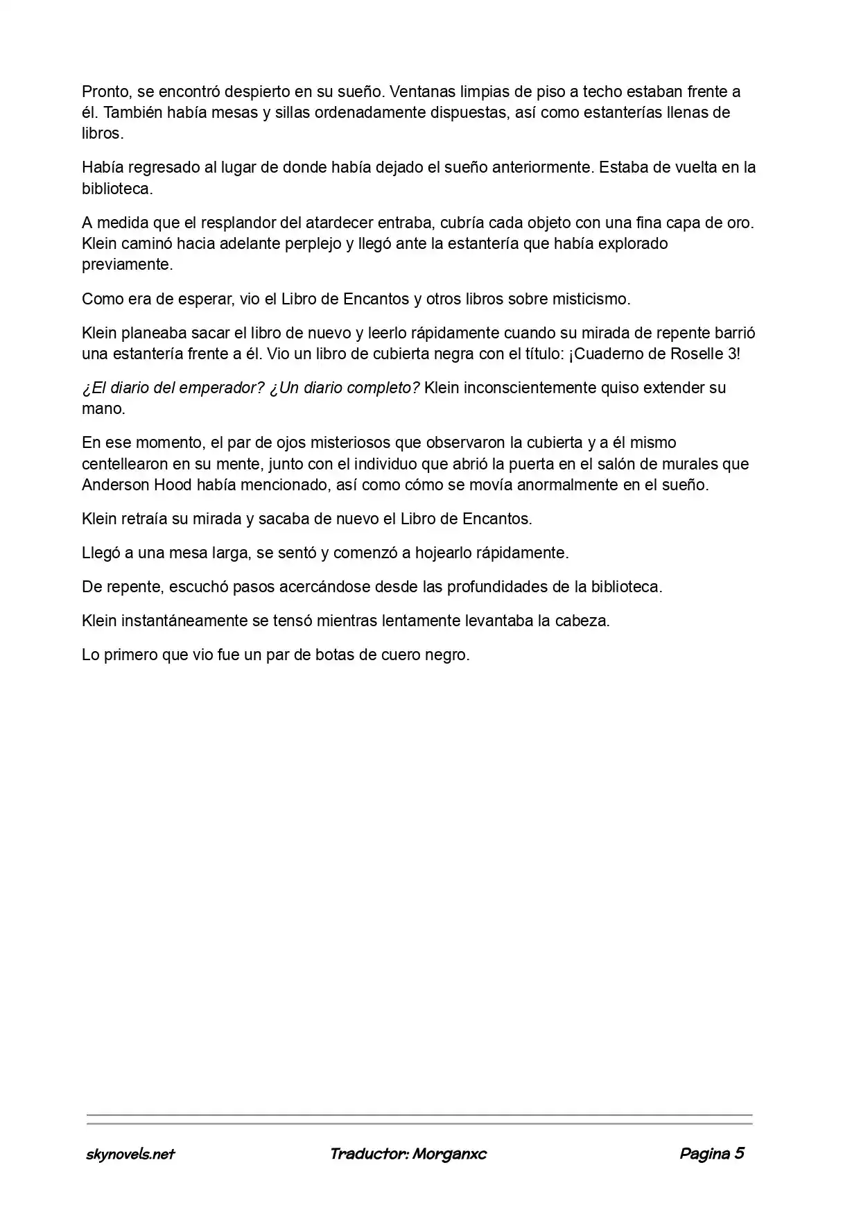 Lord Of The Mysteries (Novela) - Capítulo 661 - Página 5 - LectorTMOo