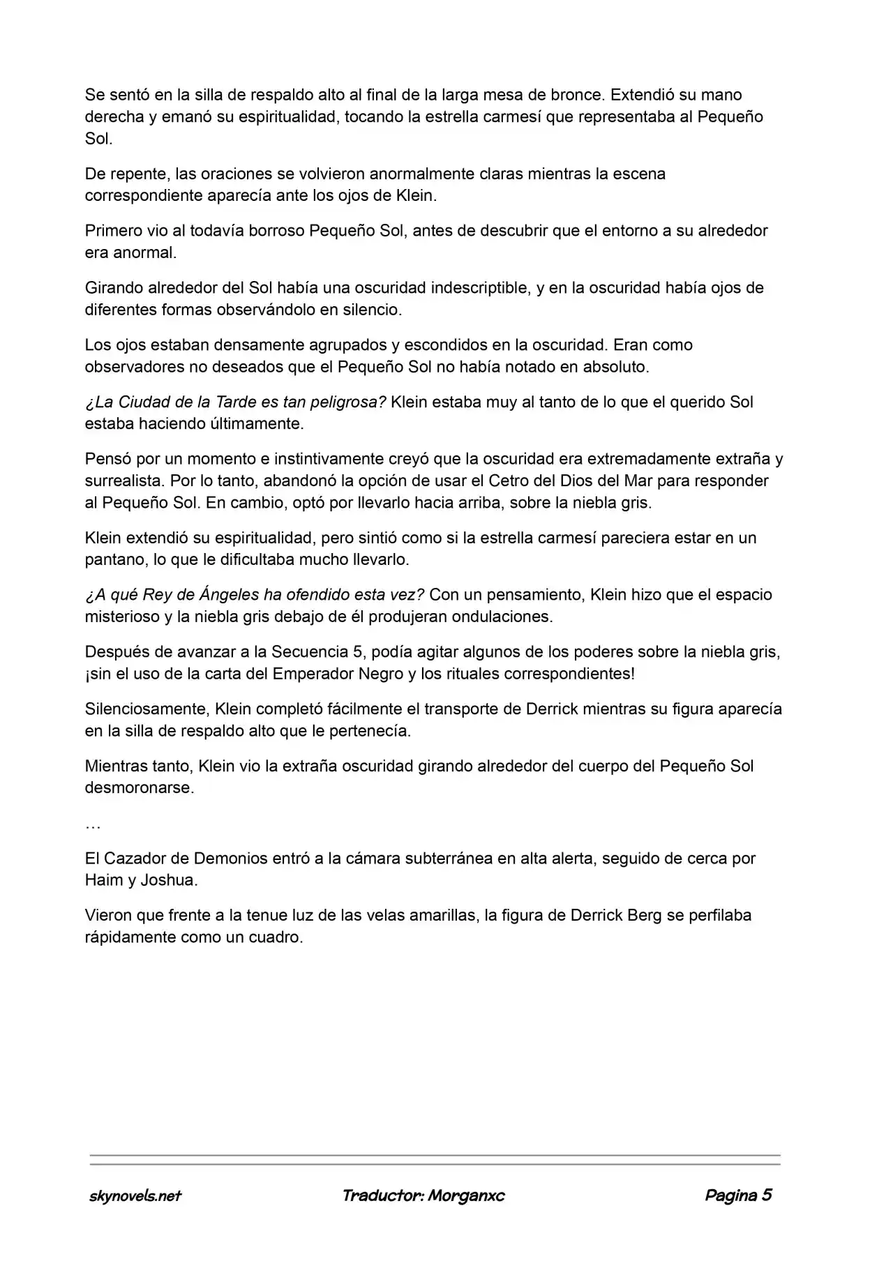 Lord Of The Mysteries (Novela) - Capítulo 667 - Página 5 - LectorTMOo