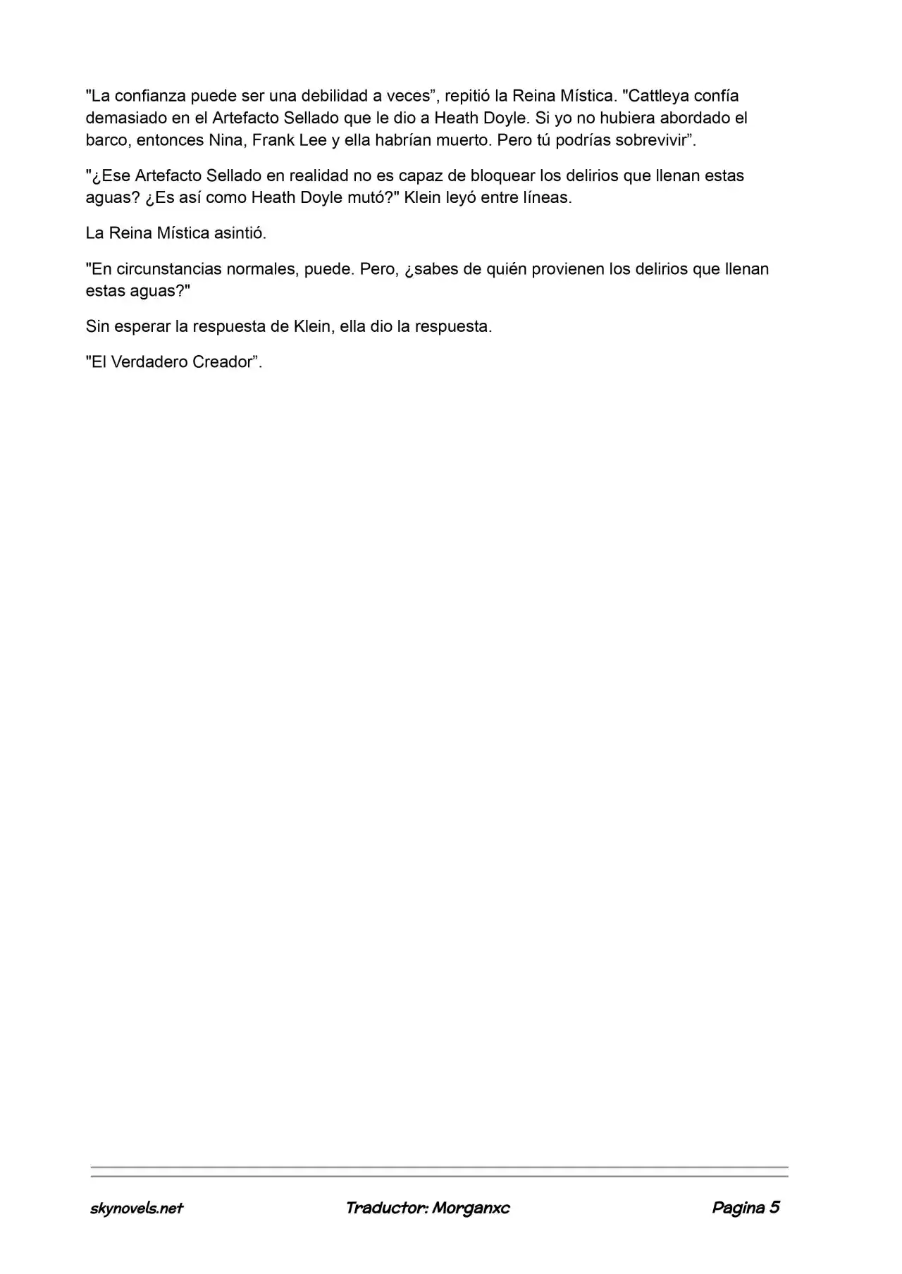 Lord Of The Mysteries (Novela) - Capítulo 668 - Página 5 - LectorTMOo