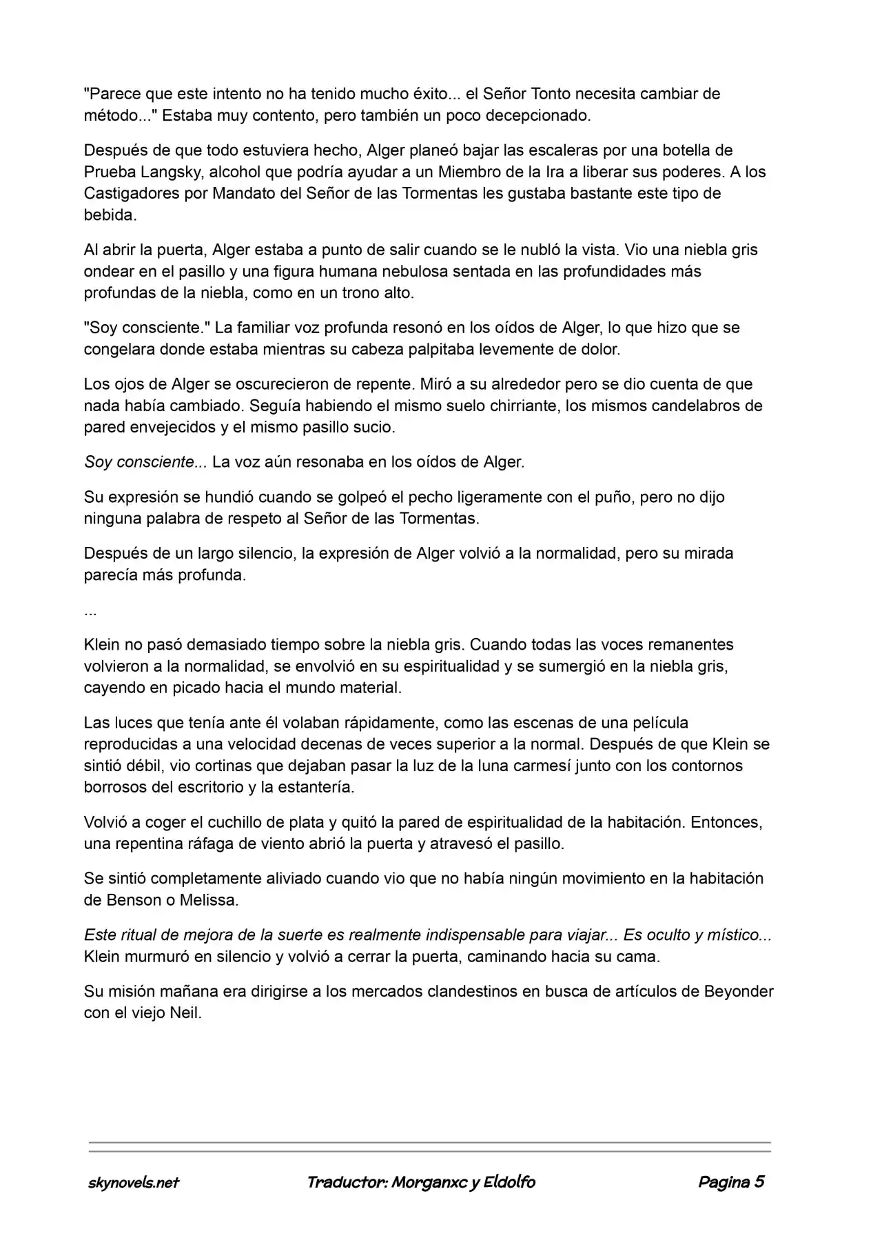 Lord Of The Mysteries (Novela) - Capítulo 67 - Página 5 - LectorTMOo
