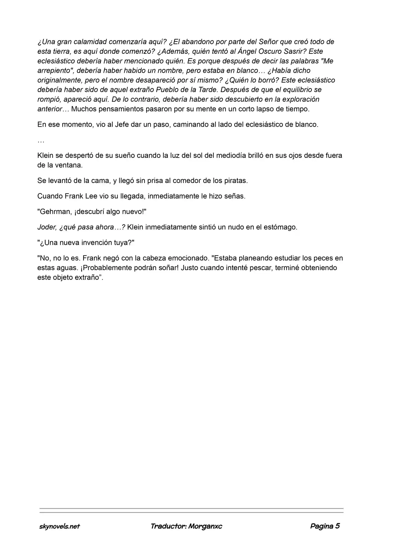 Lord Of The Mysteries (Novela) - Capítulo 670 - Página 5 - LectorTMOo
