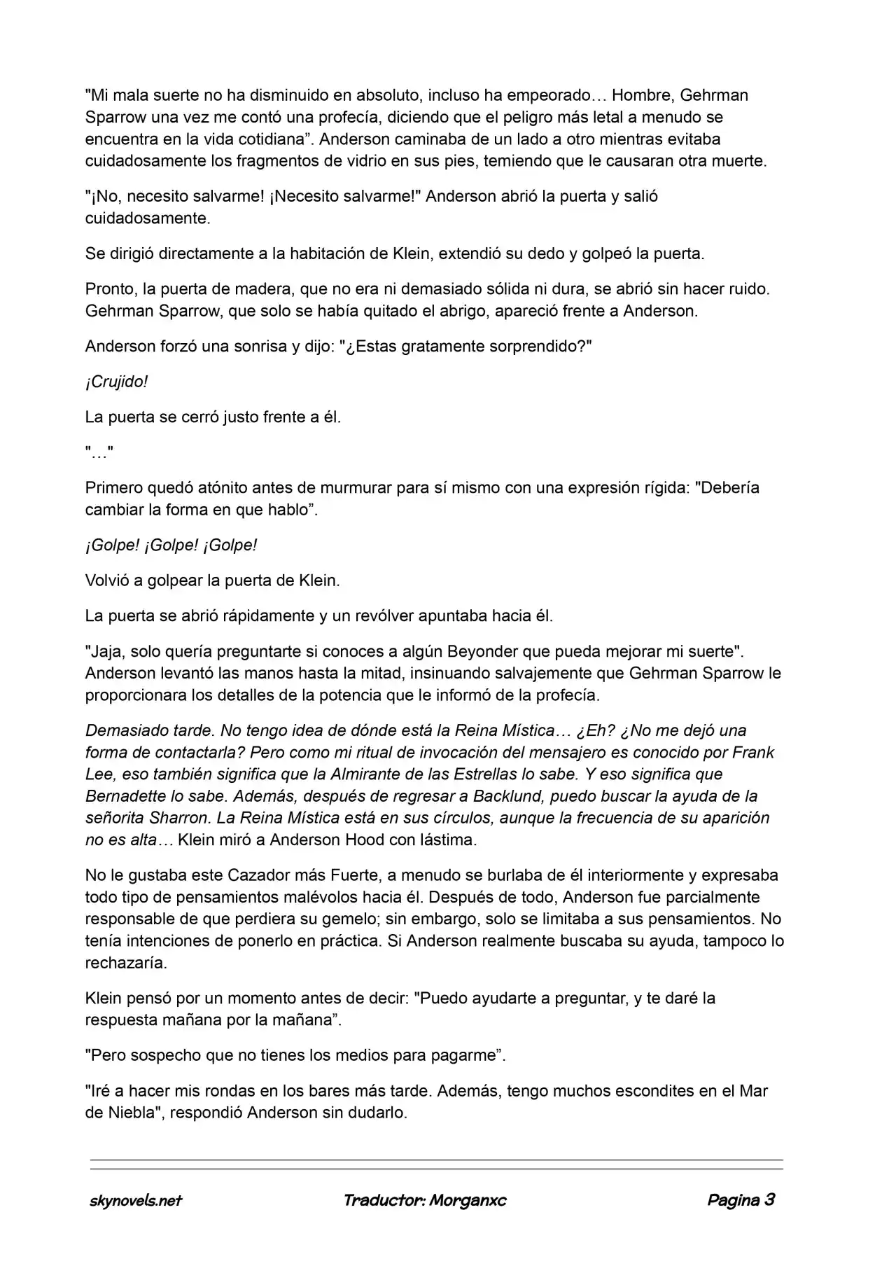 Lord Of The Mysteries (Novela) - Capítulo 675 - Página 3 - LectorTMOo