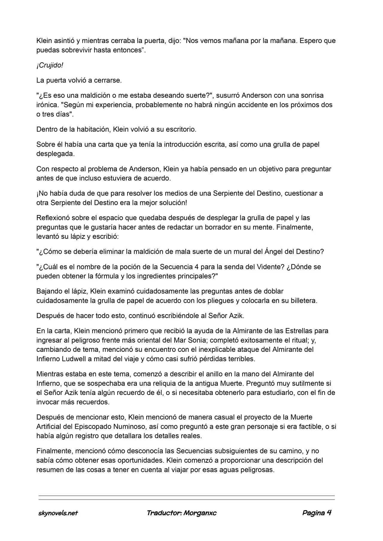 Lord Of The Mysteries (Novela) - Capítulo 675 - Página 4 - LectorTMOo
