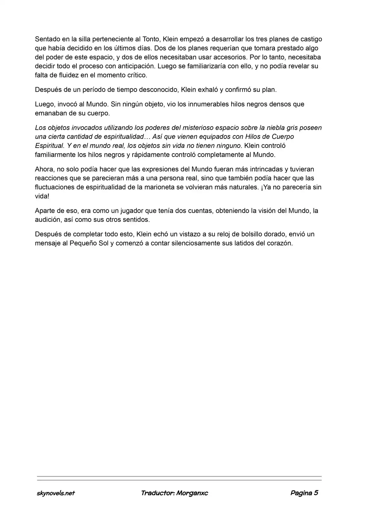 Lord Of The Mysteries (Novela) - Capítulo 677 - Página 5 - LectorTMOo