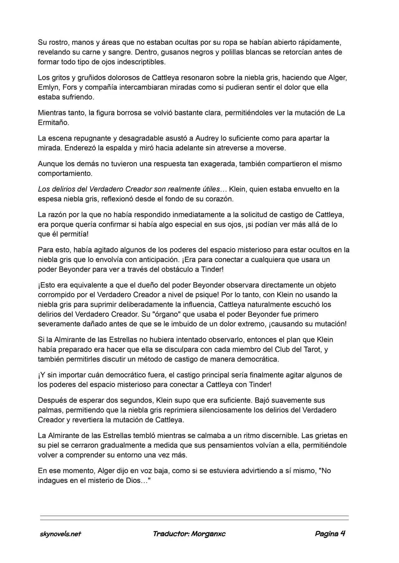 Lord Of The Mysteries (Novela) - Capítulo 678 - Página 4 - LectorTMOo