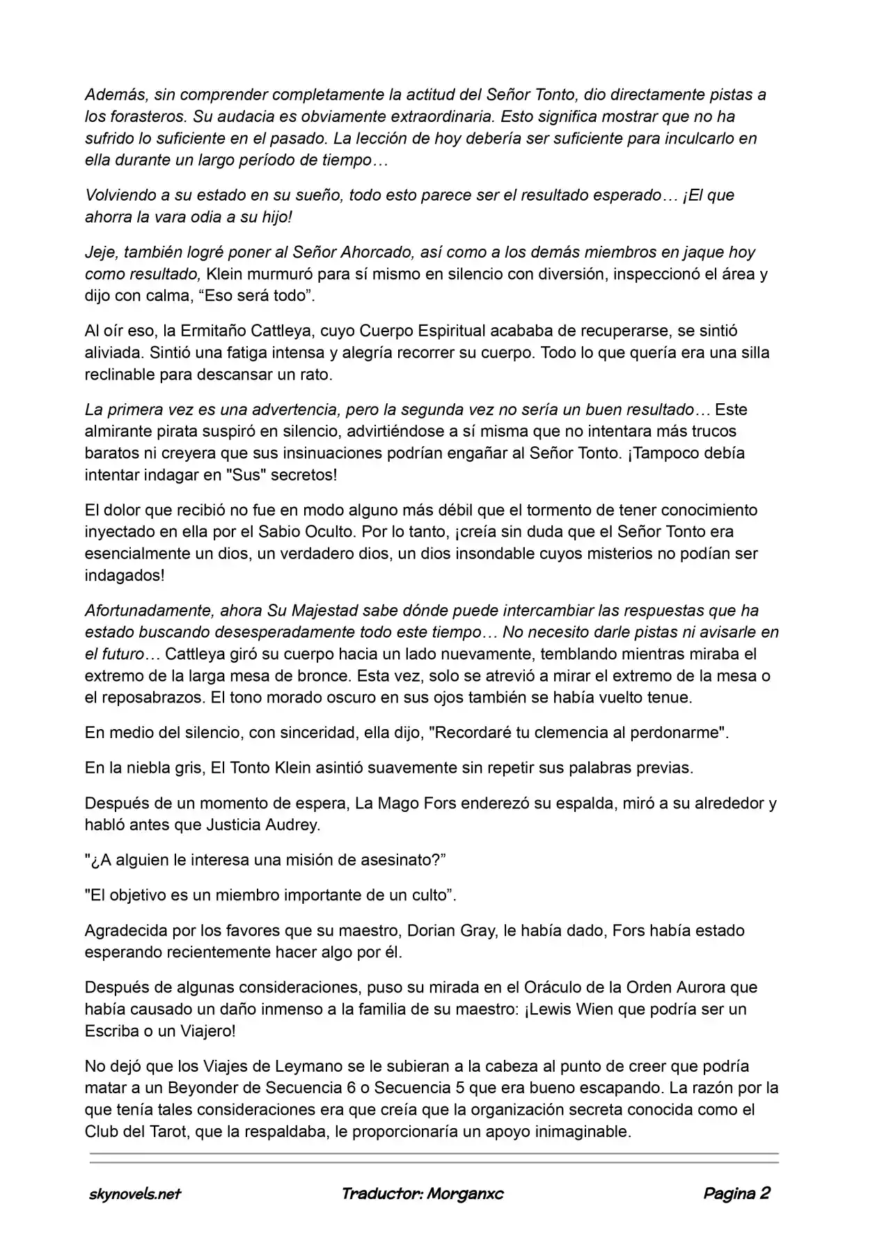 Lord Of The Mysteries (Novela) - Capítulo 679 - Página 2 - LectorTMOo